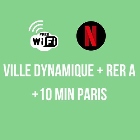 Brut De Pomme - Self Checkin Automatique - 10 Min Rer A Apartment Champigny-sur-Marne Luaran gambar